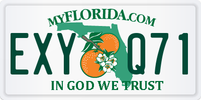 FL license plate EXYQ71