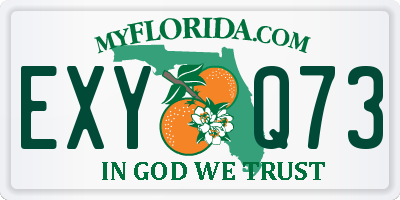 FL license plate EXYQ73