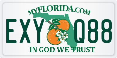 FL license plate EXYQ88