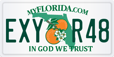 FL license plate EXYR48