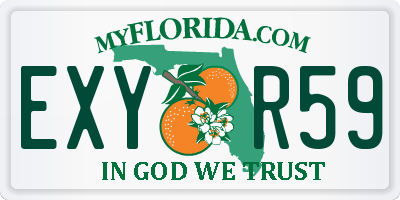 FL license plate EXYR59