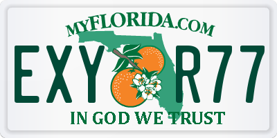 FL license plate EXYR77