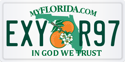 FL license plate EXYR97