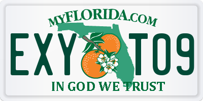FL license plate EXYT09