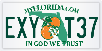 FL license plate EXYT37