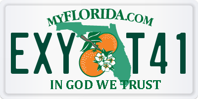 FL license plate EXYT41