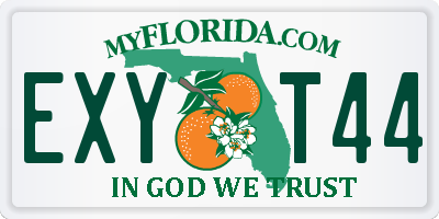 FL license plate EXYT44