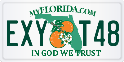 FL license plate EXYT48
