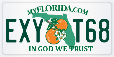 FL license plate EXYT68