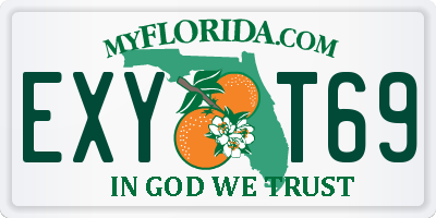 FL license plate EXYT69
