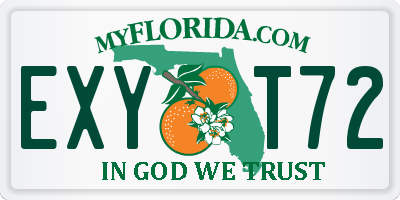 FL license plate EXYT72