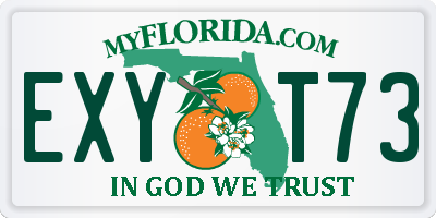 FL license plate EXYT73