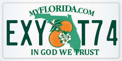 FL license plate EXYT74