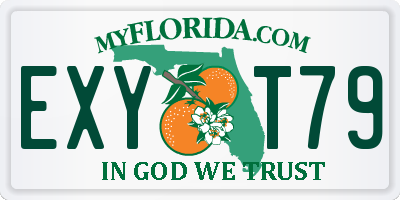 FL license plate EXYT79