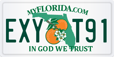 FL license plate EXYT91