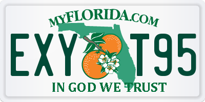 FL license plate EXYT95