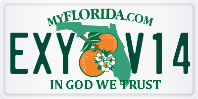 FL license plate EXYV14