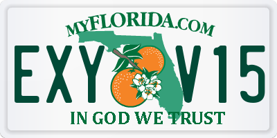 FL license plate EXYV15