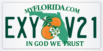 FL license plate EXYV21