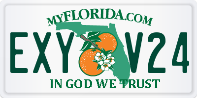 FL license plate EXYV24