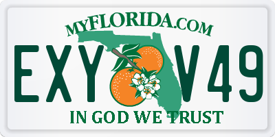 FL license plate EXYV49
