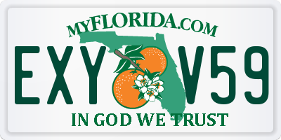 FL license plate EXYV59