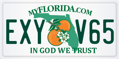 FL license plate EXYV65