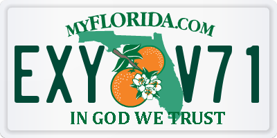 FL license plate EXYV71