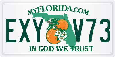 FL license plate EXYV73
