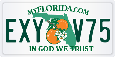 FL license plate EXYV75