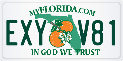 FL license plate EXYV81