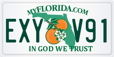 FL license plate EXYV91