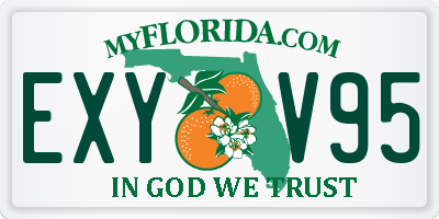 FL license plate EXYV95