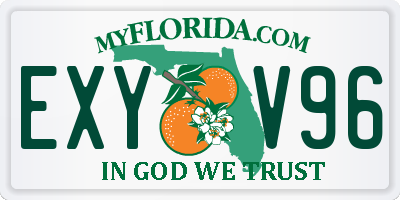 FL license plate EXYV96