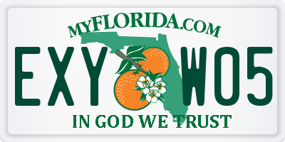 FL license plate EXYW05