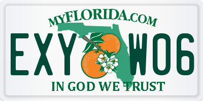 FL license plate EXYW06