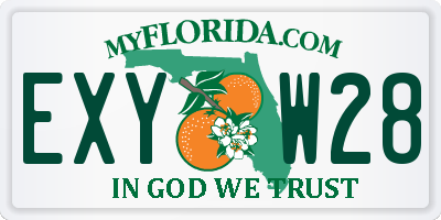 FL license plate EXYW28