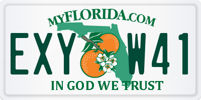 FL license plate EXYW41