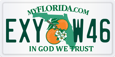 FL license plate EXYW46