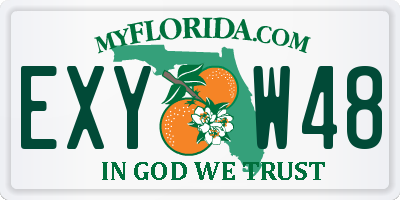 FL license plate EXYW48