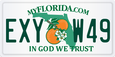 FL license plate EXYW49