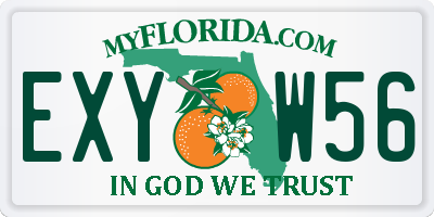 FL license plate EXYW56