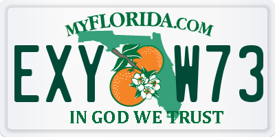 FL license plate EXYW73