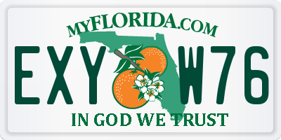 FL license plate EXYW76