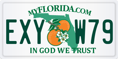 FL license plate EXYW79