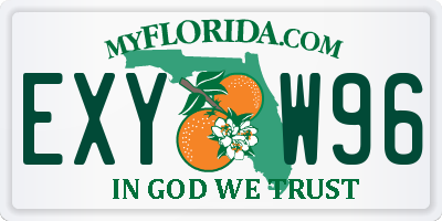 FL license plate EXYW96