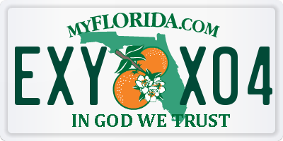 FL license plate EXYX04