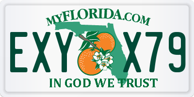 FL license plate EXYX79