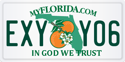 FL license plate EXYY06