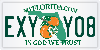 FL license plate EXYY08